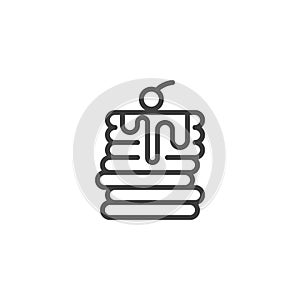 Pancake Stack line icon