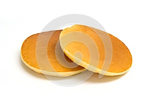 Pancake taken in natural light isolated