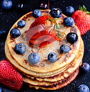 Pancakes with Berries