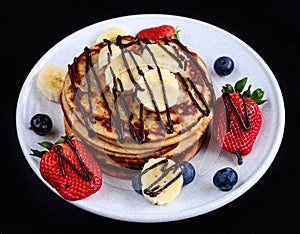 Pancakes with fresh Berries