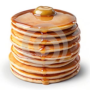 Pancakes isolated on transparent background
