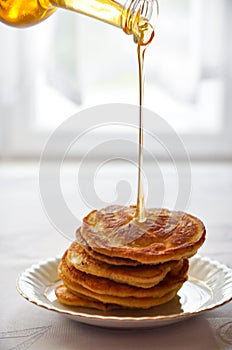 Pancakes with maple sirop