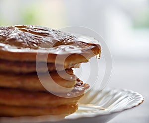 Pancakes with maple sirop