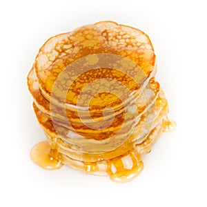 Pancakes with maple syrup