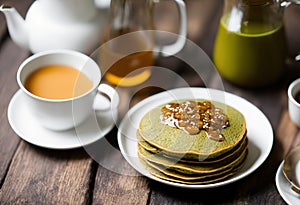 Pancakes Perfected: The Matcha Tea Edition