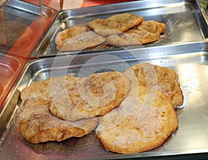 pancakes with sugar on sale in the street food stall