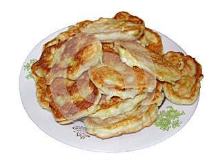 Pancakes from vegetable marrows