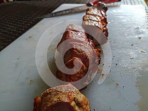 Panceta pork delicious photo