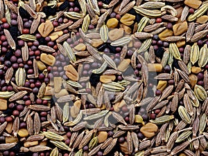 Panch phoron (Indian Five Spice Blend)of the following seeds: Cumin, Brown Mustard,