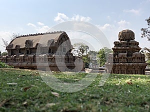 Pancha Rathas complex at Mahabalipuram, Tamilnadu photo