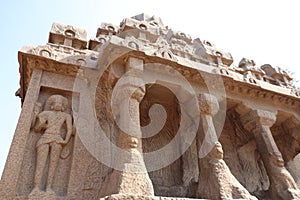 Pancha Rathas at Mahabalipuram in Tamil Nadu, India photo