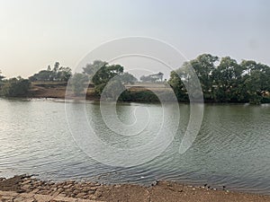 Panchaganga River, Panchaganga ghat Kolhapur, Maharashtra, India.