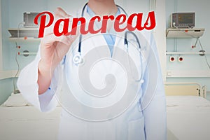 Pancreas against sterile bedroom