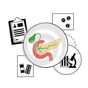 Pancreas logo concept