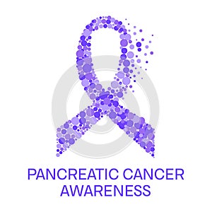 Pancreatic cancer ribbon poster