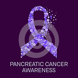 Pancreatic cancer ribbon poster