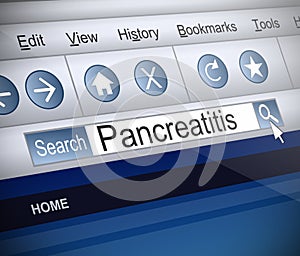Pancreatitis concept. photo