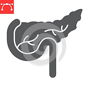 Pancreatitis glyph icon