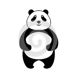 Panda bear cute funny cartoon happy cozy relaxed