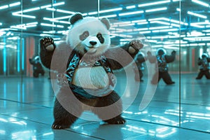 Panda Dance Instructor in Action