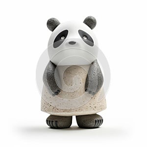 Panda Figurine: A Concrete Masterpiece In Inventive Character Designs