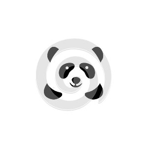 Panda head icon logo design vector