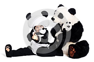 Panda love photo