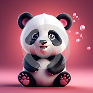 Panda Prowess: Highly Detailed 3D Rendering