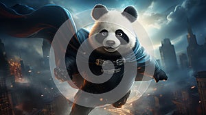 Panda superhero