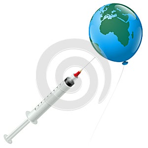 Pandemic Disease Vaccine Earth Balloon Africa