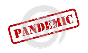 Pandemic Rubber Stamp Vector photo