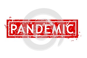 pandemic, simple vector rust dirty red simple rectangle vector rubber stamp effect