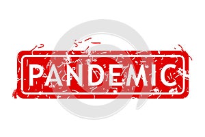 pandemic, simple vector rust dirty red simple rectangle vector rubber stamp effect