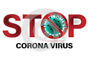 Pandemic stop Coronavirus (CoVID-19) outbreak concept. 2019-nCoV quarantine banner
