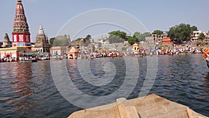 PANDHARPUR TEMPLE IN BHIMA RIVER