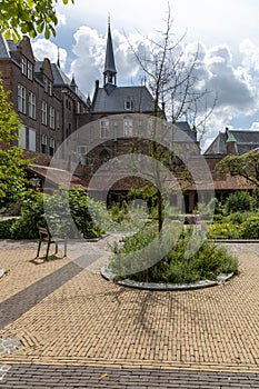 Pandhof Sinte Marie, the inner city garden with cloister belonged to the medieval Maria Church. photo