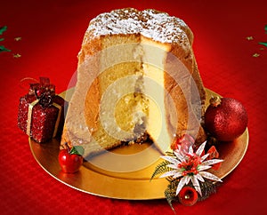 Pandoro christmas cake photo