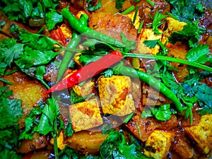 Paneer massala looking spicy