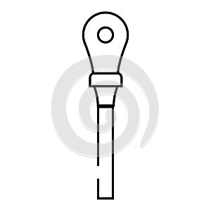 panel feed wire cable line icon vector illustration