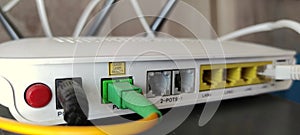 the panel has many electrical connection connectors