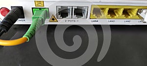 the panel has many electrical connection connectors