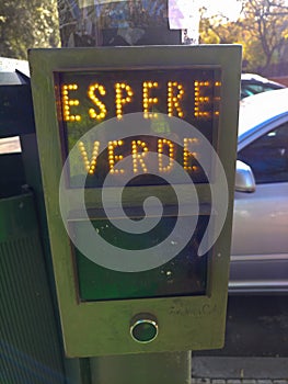 Panel pedestrian crossing electronic light