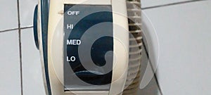 Panel speed for box fan