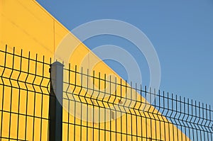 Panel wire fence