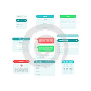 Panels UI elements kit