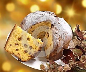 Panettone, famous Italian Christmas cake