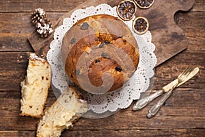 Panettone.Italian Christmas Cake