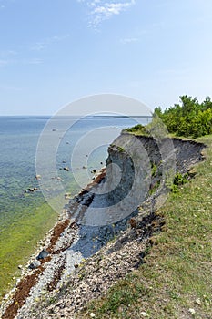 Panga Cliffs on the Baltic Sea in the Island of Saaremaa, Estonia