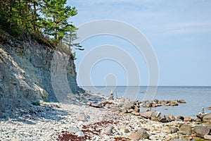 Panga Cliffs on the Baltic Sea in the Island of Saaremaa, Estonia