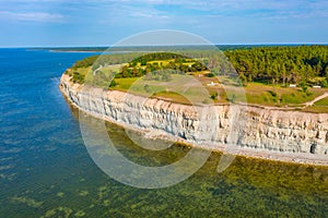 Panga cliffs at Saaremaa island in Estonia